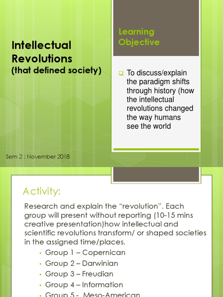 Intellectual Revolutions Shaping Society | PDF | Sigmund Freud ...