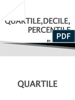 Quartile, Decile, Percentile: By: Group 2