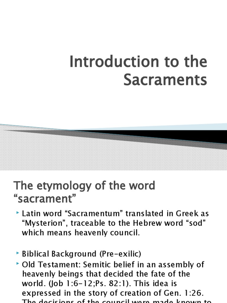 Understanding the Seven Sacraments | PDF | Eucharist | Grace In ...