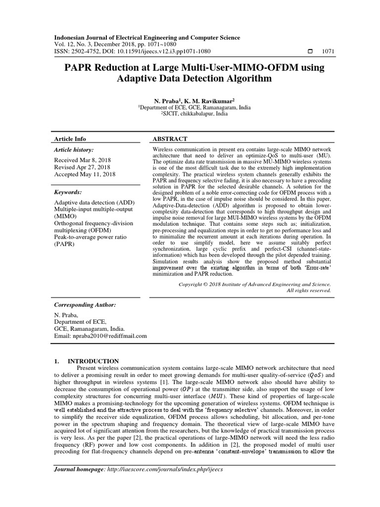 1 PBmu Mimo PDF | PDF | Mimo | Orthogonal Frequency Division Multiplexing