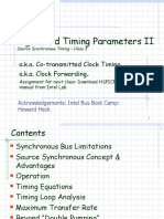 Signal and Timing Parameters II: A.K.A. Co-Transmitted Clock Timing A.K.A. Clock Forwarding