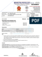 Mr. ANKIT KANOJIA Covid-19 Test Report