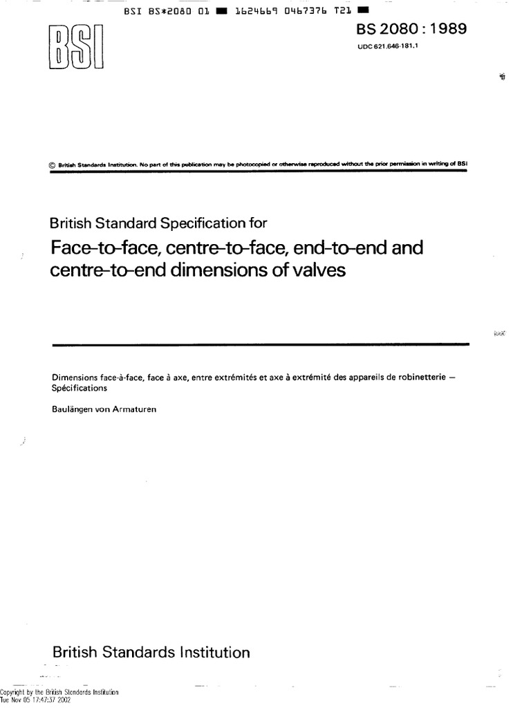BS 2080-1989 | PDF