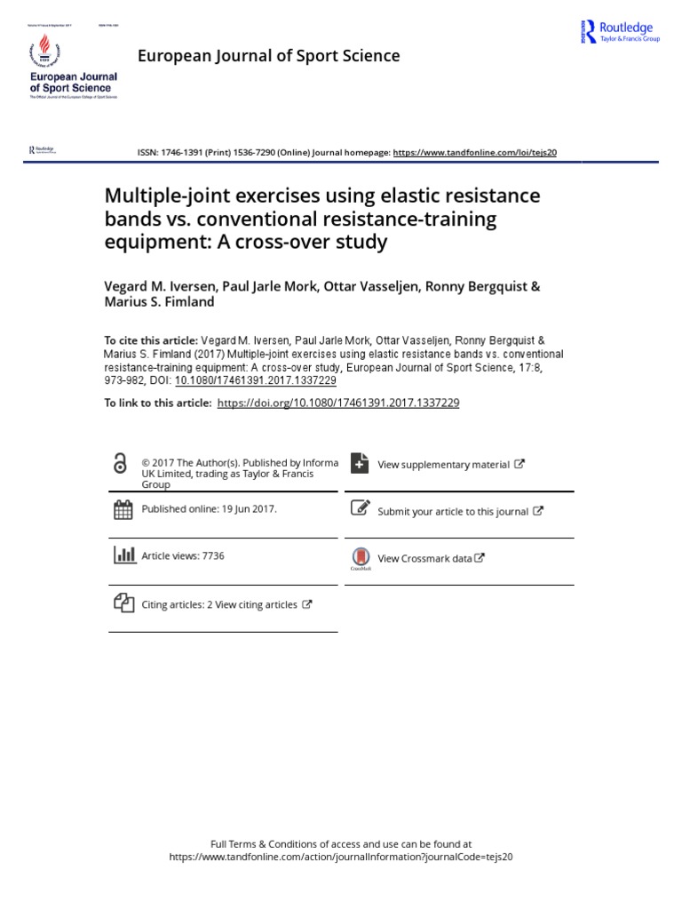 Multiple Joint Exercises Using Elastic Resistance Bands Vs Conventional