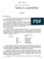 Petitioners Vs Vs Respondents: First Division