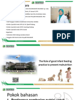 The Role of Good Infant Feeding Practice To Prevent Malnutrition PDF