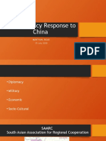 India’s Policy Response to China