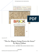 Prose, Francine - "The Ice Wagon Going Down The Street" by Mavis Gallant - Brick