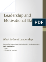 Leadership and Motivational Skills