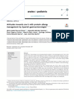 Attitudes towards cow's milk protein allergy management by Spanish gastroenterologist _ Elsevier Enhanced Reader