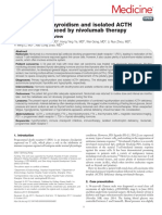 Medicine: Primary Hypothyroidism and Isolated ACTH Deficiency Induced by Nivolumab Therapy
