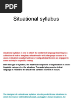 Situational Syllabus