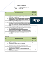 Analisis Kompetensi Prakarya 8