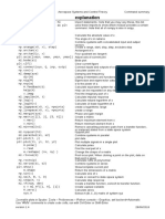 Python Command Explanation: Ae2235-I Aerospace Systems and Control Theory Command Summary