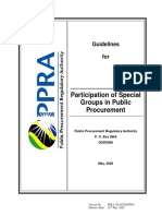 Guidline For Participation of Special Groups in Public Procurement May 2020