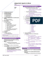 LECTURE 22: Antipsychotic Agents & Lithium: Outline