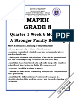 Mapeh Grade 8: Quarter 1 Week 6 Module 6 A Stronger Family Bonding