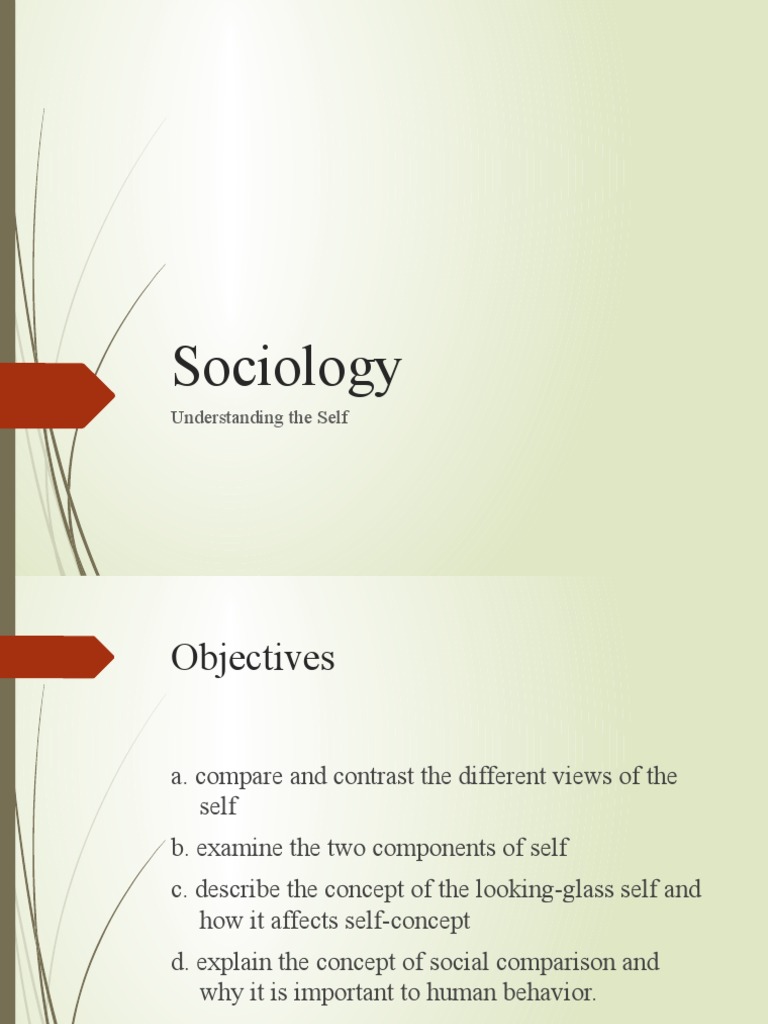 Understanding Self in Sociology | PDF | Self Concept | Self