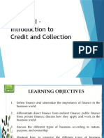 Chapter I - Introduction To Credit and Collection