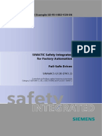 Functional Example SD-FE-I-002-V20-EN: SIMATIC Safety Integrated For Factory Automation Fail-Safe Drives