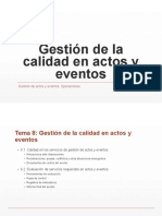 Tema 8. Gestión de La Calidad en Actos y Eventos