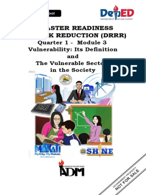 Pdfcoffee.com Drrrq1m4pdf-pdf-free.pdf - 12 Disaster Readiness And Risk  Reduction Quarter 1 - Module 4 Recognizing Vulnerability Of Exposed -  DISASTER RGDGH