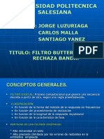 Filtro Butterworth Rechaza Banda