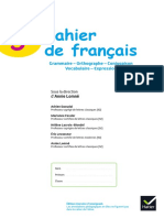 Cahier de Francais 5e Corrigepdf PDF