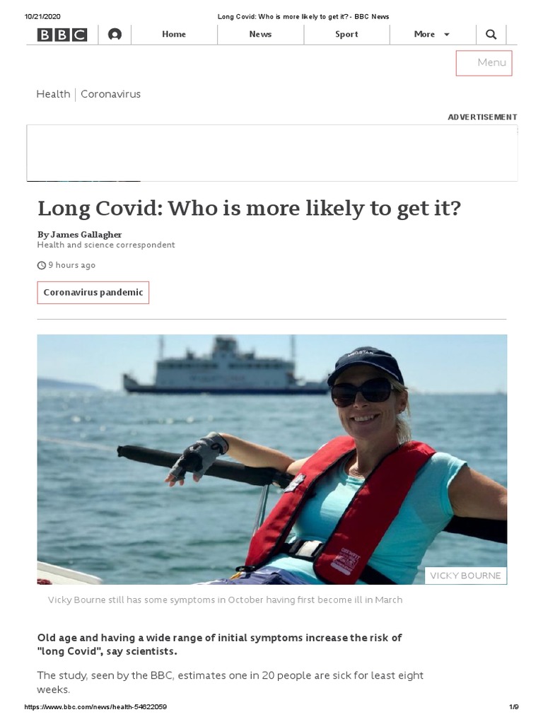 Long Covid - Who Is More Likely To Get It - BBC News | PDF | Illness ...