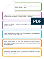 Tarjetas Sobre El Acoso Escolar PDF