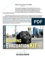 Building Evacuation Kit (BEK) : Complementary Redundancy Get Home Bag (GHB)