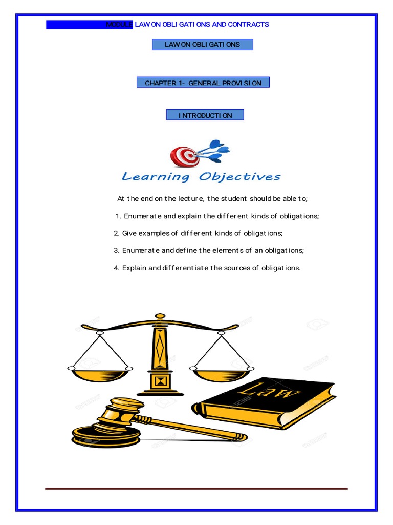 Law on Obligations for Students | PDF | Nature