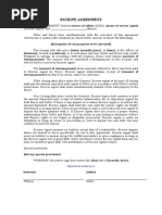 Escrow Agreement (Template)