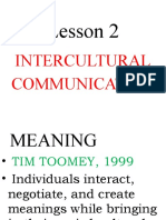 Lesson 2: Intercultural Communication