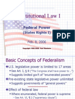 Constitutional Law I: Federal Power