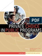Private Choice in Public Programs