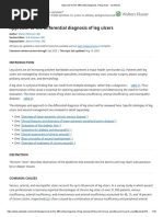 Approach to the differential diagnosis of leg ulcers - UpToDate