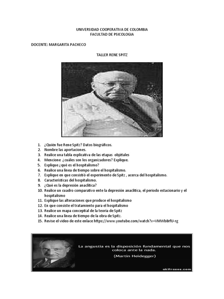Taller Rene Spitz | PDF