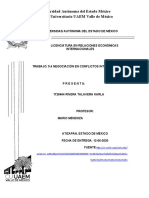 Negociacion en Conflictos Internacionales