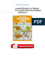 First Thousand Words in Italian Usborne First 1000 Words Italian Edition Ebooks