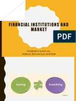 Financial Institutions and Market: Introduction To Indian Financial System