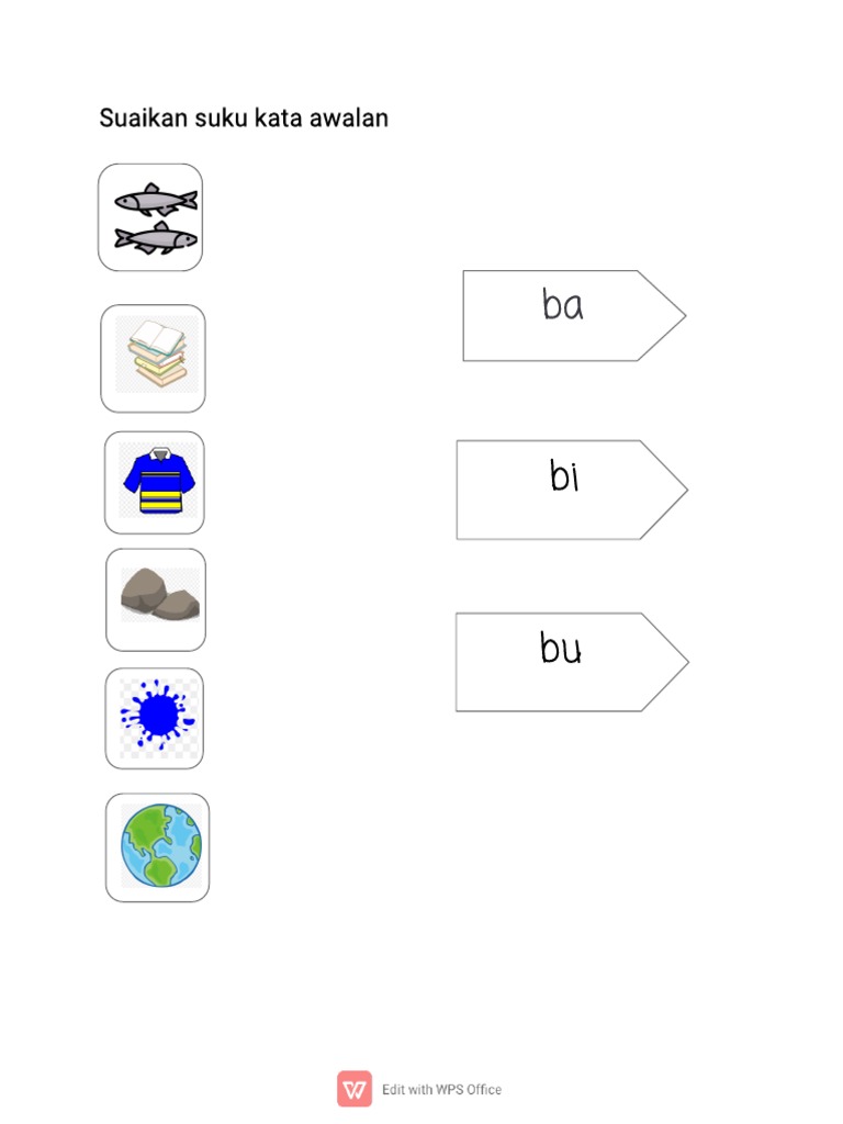 Suku Kata Ba Bi Bu | PDF