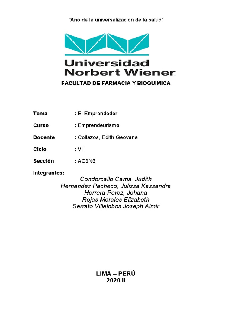 Emprendedores E Innovación Peruana Pdf