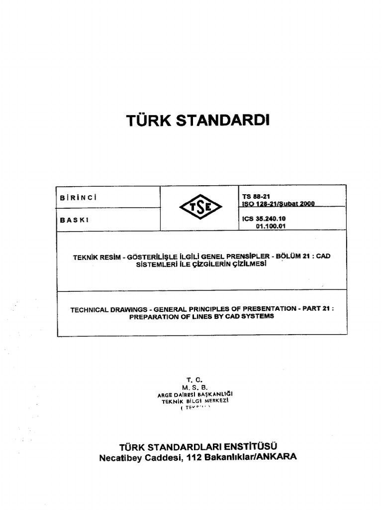 TS 88-21 Iso 128-21 PDF | PDF
