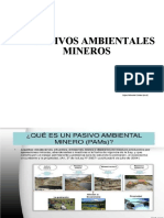 Tipos de pasivos ambientales mineros en el Perú