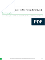 41002087.24V - Cubio Mobile Storage Bench (Lino) : Short Description