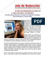 Como Conquistar Hermosas Chicas A Traves Del Internet - Escuela de Seduccion PDF