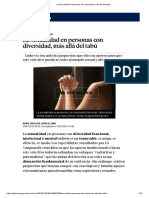 La Sexualidad en Personas Con Diversidad, Más Allá Del Tabú PDF