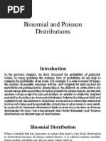 Binomial and Poisson Distribution