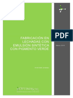 Fabricacion de Lechadas Con Emulsión Sintética de Color Verde